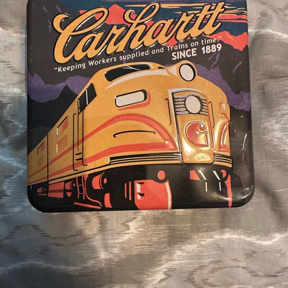Carhartt Other - Carhartt Yellow and Black Train Tin Box Empty